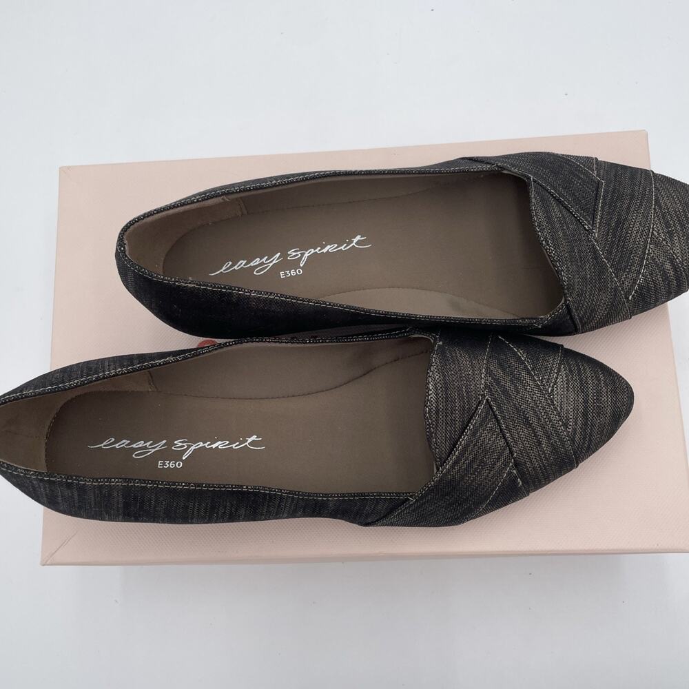 Easy Spirit E360 Women’s 8.5 Loafer Slip-on Shoes Brown Metallic & Black Classic - Picture 6 of 6